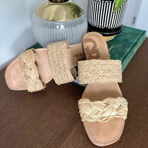 Gianni Bini Straw Sandals